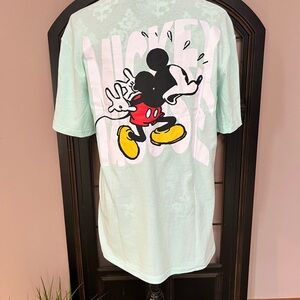 DISNEY MICKEY & FRIENDS Surprise Mickey Sea-Foam Green Tee